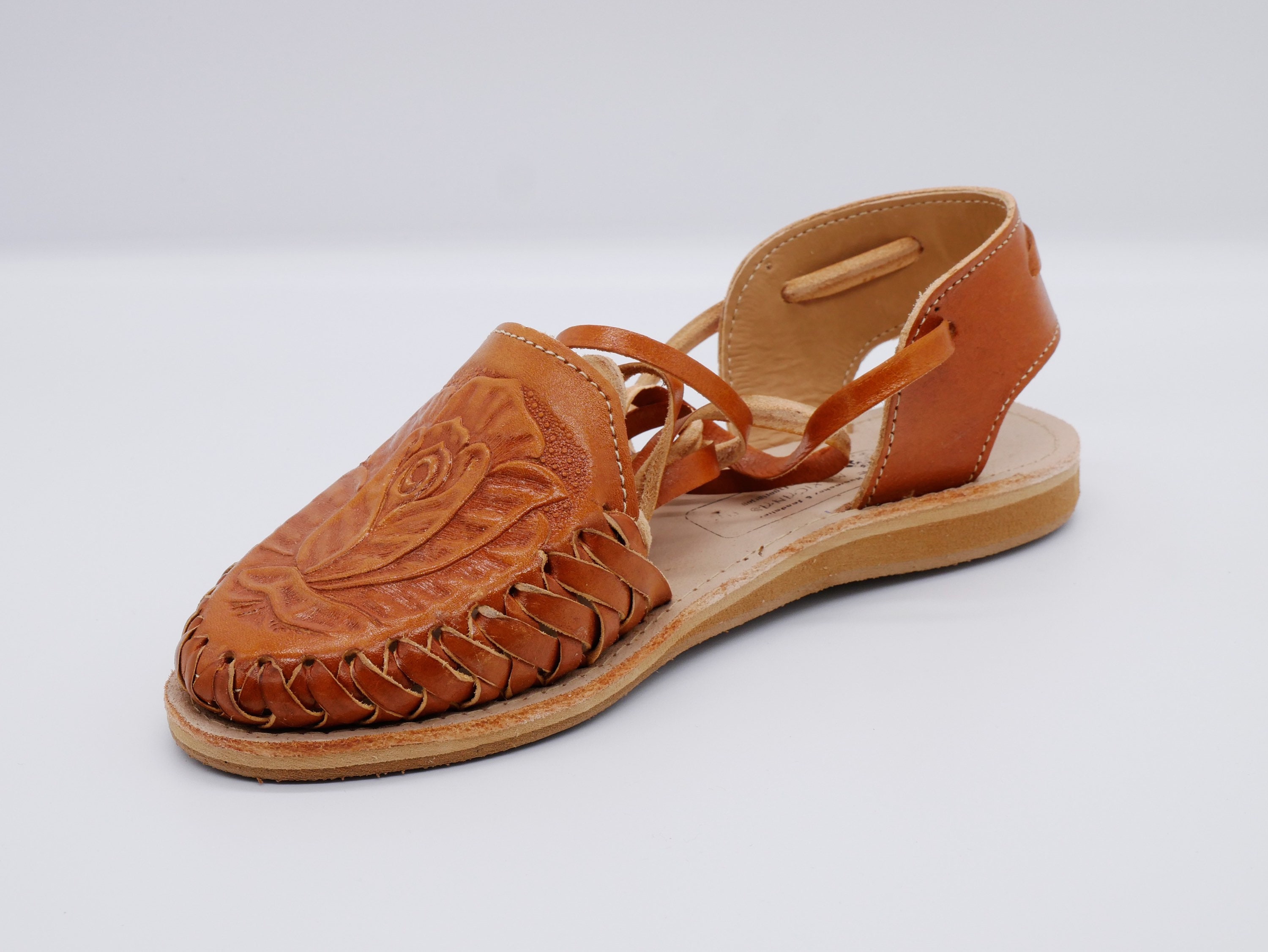 Auténticas sandalias mexicanas hechas a mano ESTILO ROSARIO | Etsy