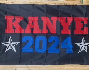 Kanye West 2024 Flag FREE USA SHIP Vote Independent Singer