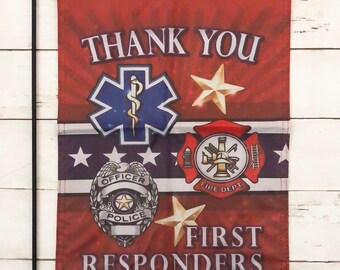 Garden Flag- Thank You First Responders