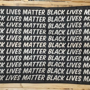 Black Lives Matter Flag FREE SHIPPING Equality End Racism Human Rights Love Justice Marriage usa Banner Sign Poster Single Side 3x5’