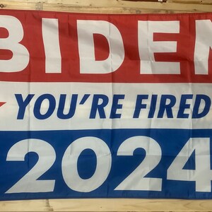 Donald Trump President 2024 Flag FREE USA SHIP Joe Biden You’re Fired 2024 Maga  Vote Republican Freedom Banner Sign Poster Single Side 3x5’