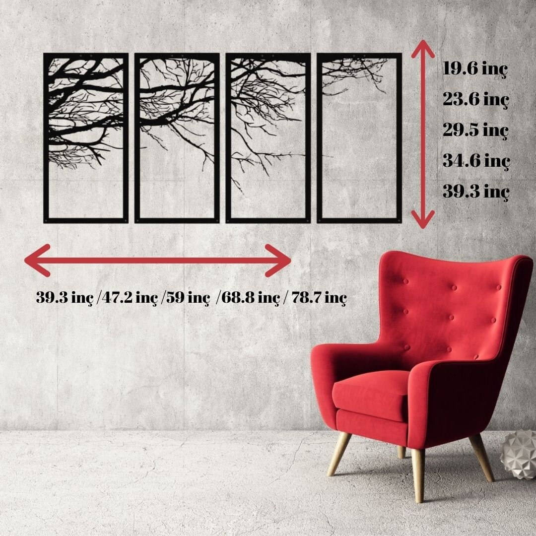 Rise of Nature Metal Wall Art Metal Wall Decor Metal Tree Etsy