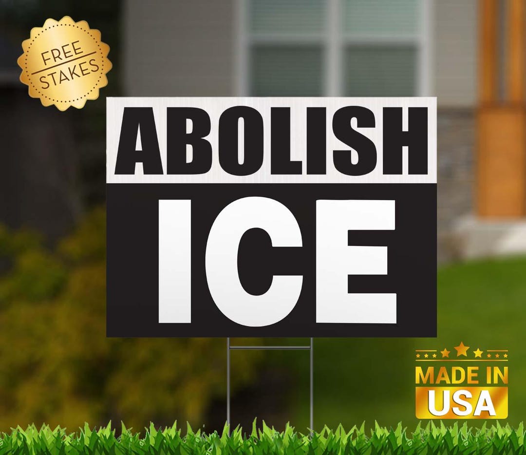 50 Pack 'ABOLISH ICE' Political Stickers - Bulk Decals - Stop Defund, No One Is Illegal - Graphic Vinyl
