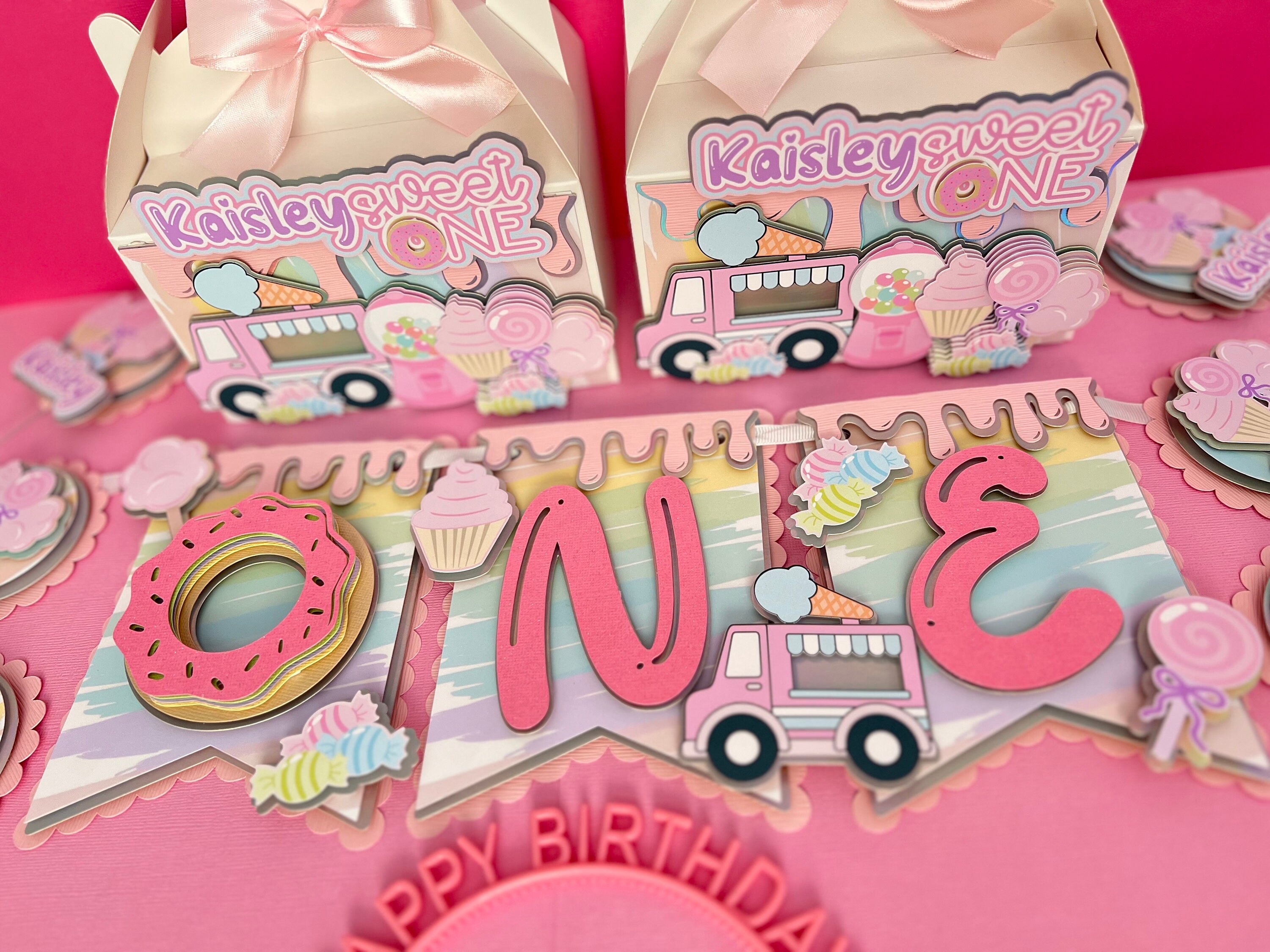 A Sweet One Favor Box Birthday