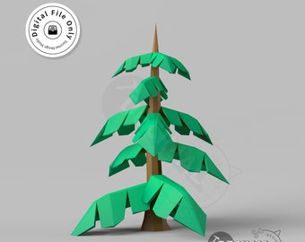 Low Poly Tree | Low Poly Tree STL | Low Poly Tree 3D model | Low Poly Tree STL 3D print model | Tree 3D model | 3D Tree STL | Free Shipping