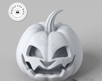 Jack o'lantern 3D Model: Halloween Pumpkin Lantern (STL File)