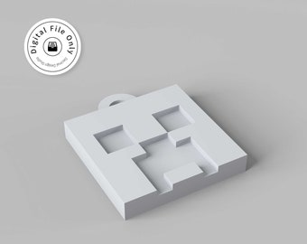 Minecraft Creeper 3D Print Model | Pixel STL File (Digital Download)