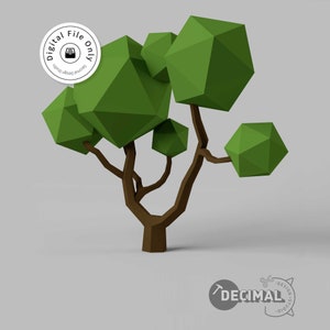 Low Poly Tree | Low Poly Tree 3D model | Low Poly Tree STL 3D print model | Tree 3D model | Free Shipping