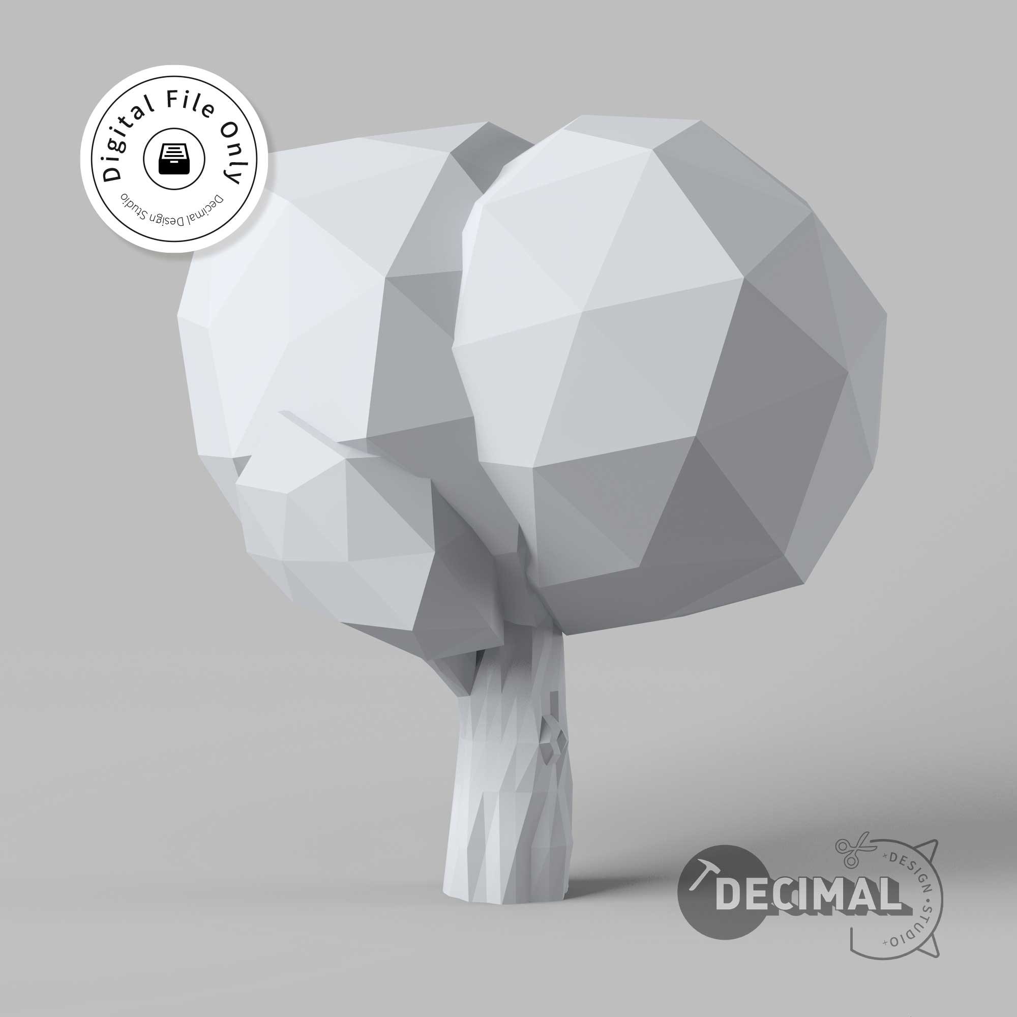 Low Poly Tree 3D Print Model (STL File) - Etsy