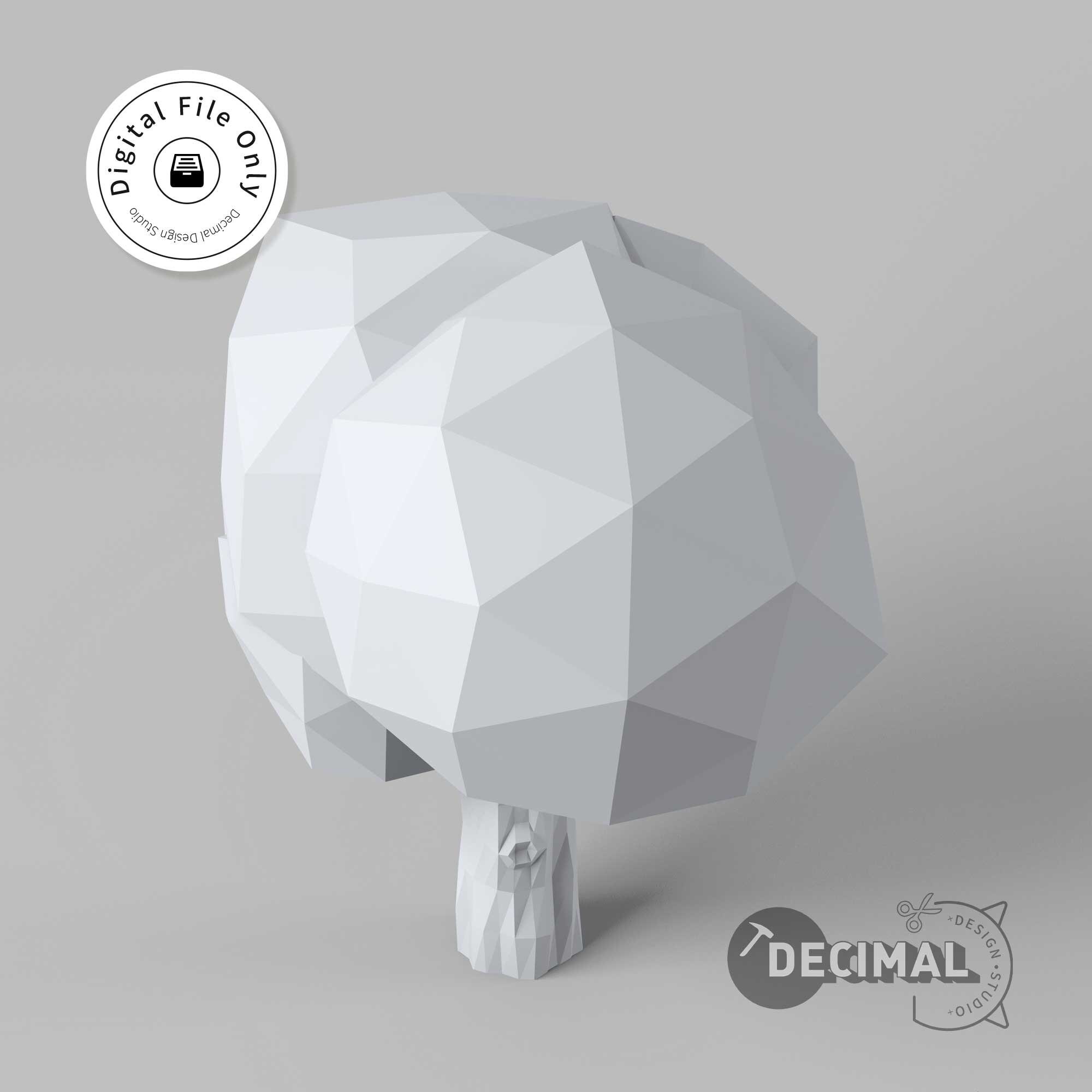 Low Poly Tree | Low Poly Tree 3D Model | Low Poly Tree STL 3D Print ...