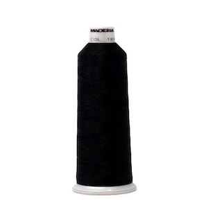 Madeira Polyneon Embroidery Thread 40 Wt Black