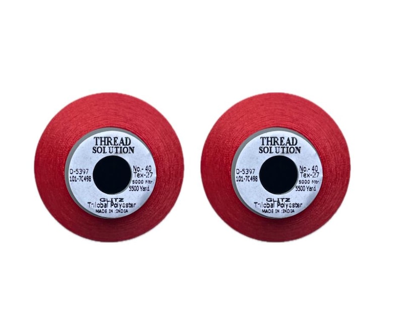 THREAD SOLUTION GLITZ Trilobal 100% Polyester Embroidery Thread 40 Wt ...
