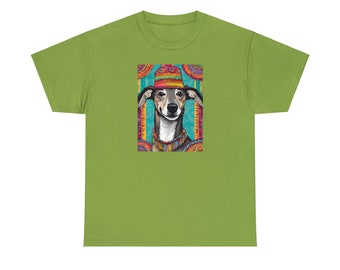 Greyhound Colorful Tee. Dog Themed T-Shirt. Greyhound Gift. Dog Owner Tee. Dog Owner Gift. Pet Lover Tee. Pet Lover Gift.