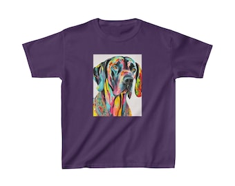Great Dane Kids Heavy Cotton™ Tee. Dog Themed Kids T-shirt.
