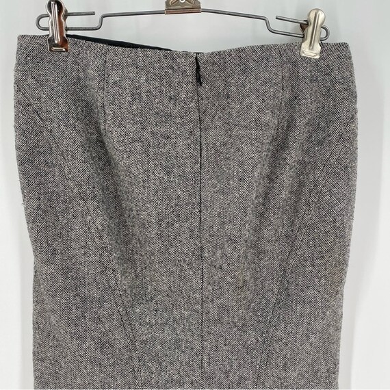 Vintage wool blend skirt tweed Bebe size 0 pencil… - image 7