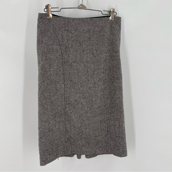 Vintage wool blend skirt tweed Bebe size 0 pencil… - image 2