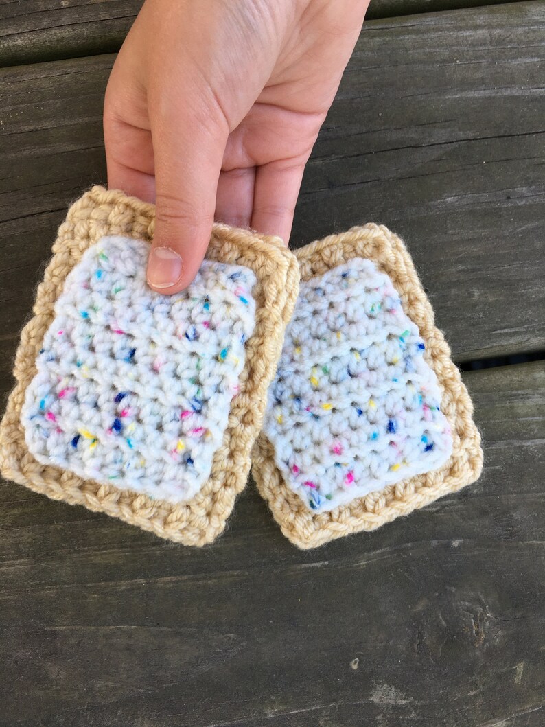 Crochet Pop Tarts Crochet Play Food Crochet Play Dessert - Etsy