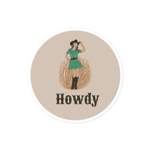Howdy Cowgirl Sticker