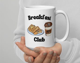 Taza de café blanca brillante Breakfast Club