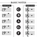 Basic Musical Notes Poster Beginning Music Cheat Sheet Note - Etsy