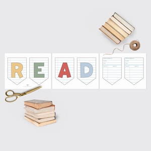 Letrero de lectura imprimible, letrero para rincón de lectura, letrero de lectura para aula, decoración escolar, decoración de biblioteca, tamaño carta (EE. UU.), PDF, descarga digital