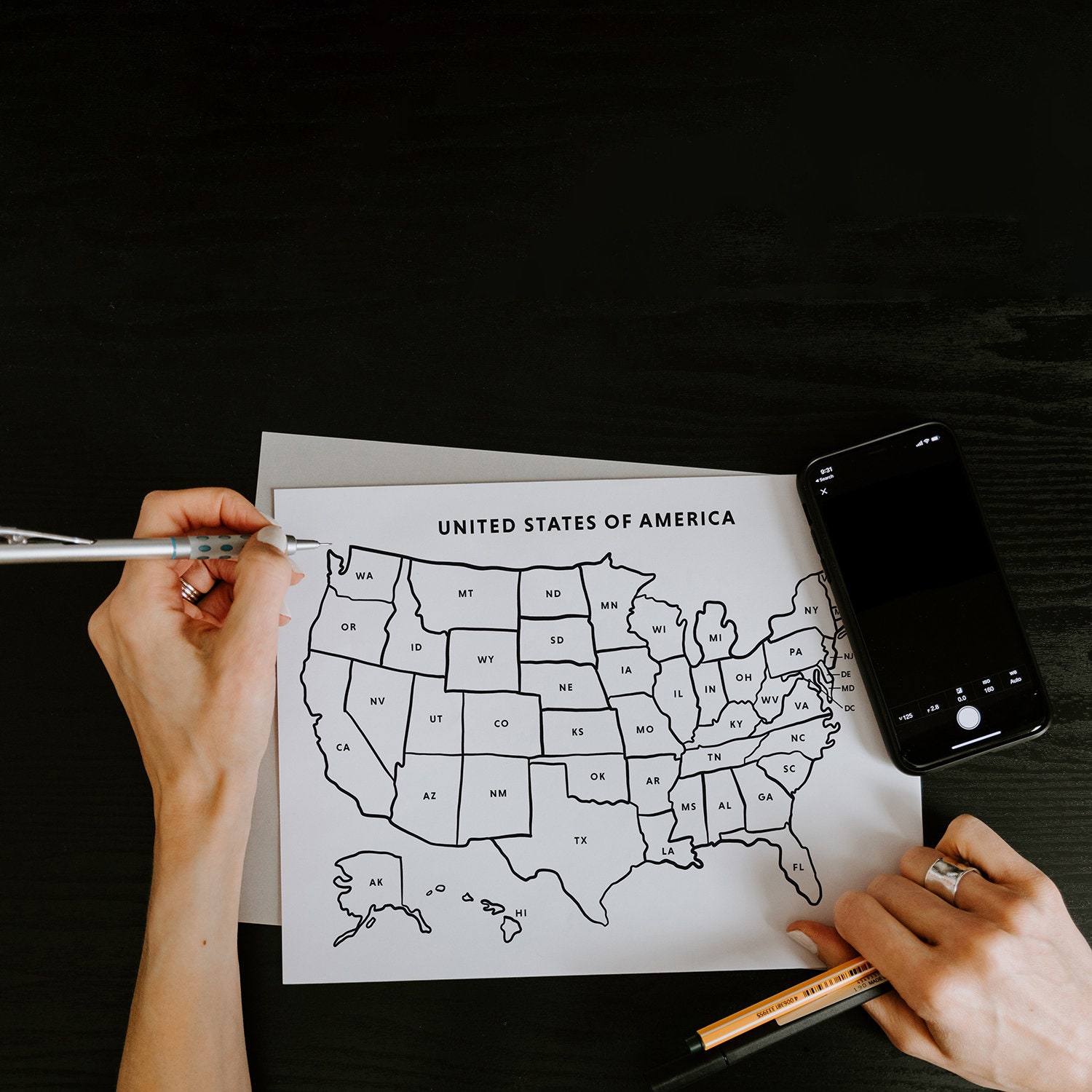 Mapa De Estados Unidos Para Imprimir Con Abreviaturas El Retorno De