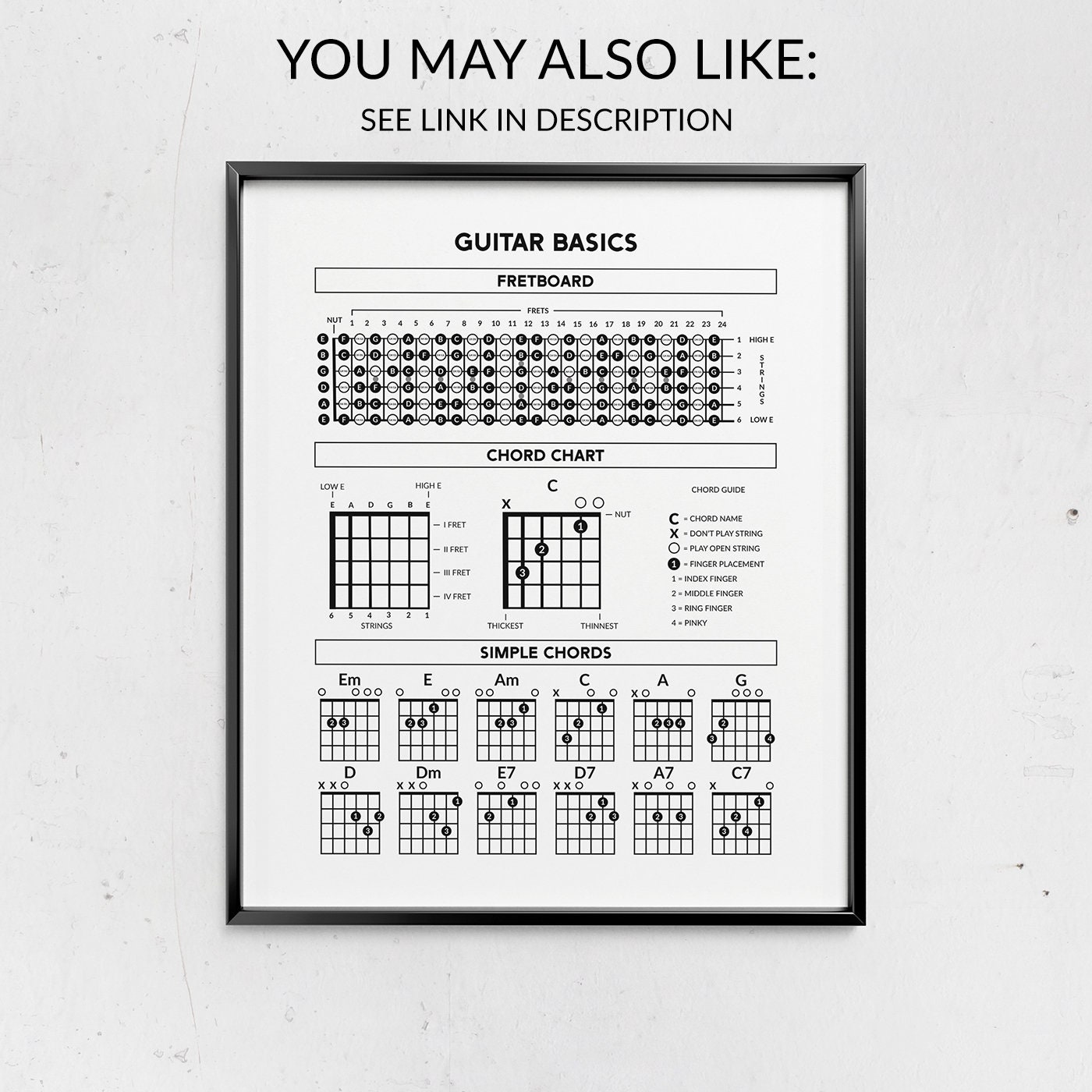 Set Da 2 Timbri Per Accordi Di Chitarra Toyvian, Strumento Per Imparare Gli Accordi E Le Tablature, Adatto A Principianti E Uso Rapido