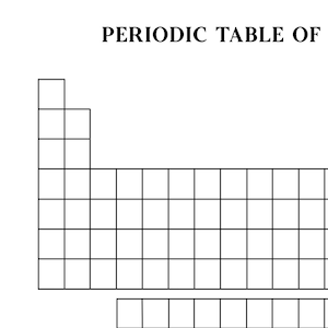 Blank Periodic Table of Elements Printable, Periodic Table Template ...