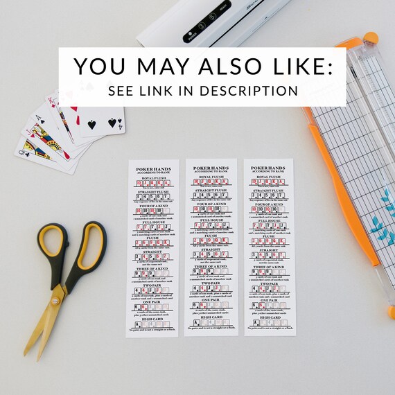Poker Hands Printable