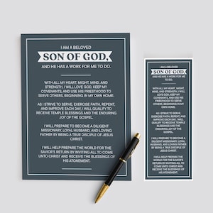 Marcador de livro com tema dos rapazes SUD e carta dos EUA, PDF de 2 páginas para impressão, para rapazes para impressão, para santos dos últimos dias para impressão, download digital