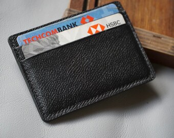Handmade Minimalist Leather Card Holder