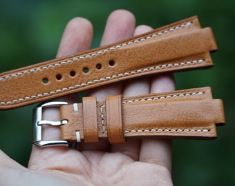 Tan Italian Leather Watch Strap For Oris Aquis Watch 39.5mm 41.5mm 43.5mm 45.5mm 43mm 46mm