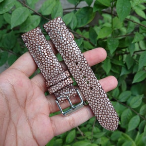 Custom Brown Stingray Watch Straps - Stingray Watch Bands