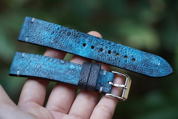 Unique Toad Leather Watch Strap 15mm 16mm 17mm 18mm 19mm 20mm 21mm