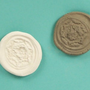 CERAMIC IMPRESSION  MOLD floral, beautiful detail,  polymer, wet, paper clay, pottery, jewelry, e-z to use, handmade   Sandi Obertin FM1