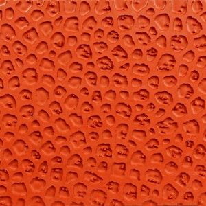 RUBBER TEXTURE MAT  8&quot;x11&quot;, deep etched, red rubber, stamping, clay, fabric, paper arts, pottery, gel plate printing. jewelry *Sandi Obertin
