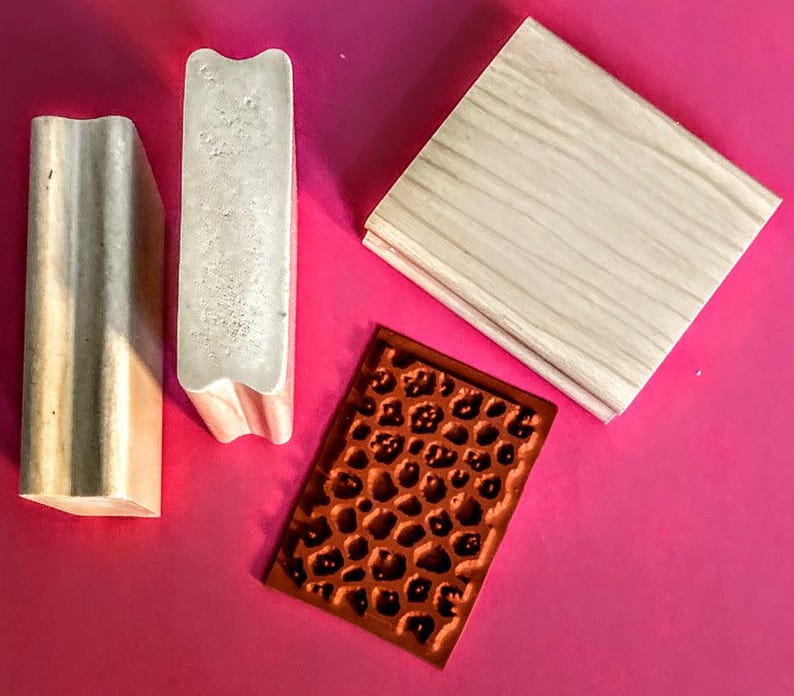 SOLDER STAMPING IMAGES * Vulcanized Red Rubber Deep Etched, Journals ...