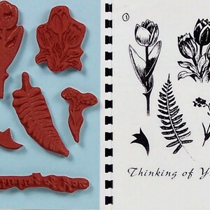 RUBBER NATURE ARTSTAMPS 6 imágenes Set 1 de Sandi Obertin
