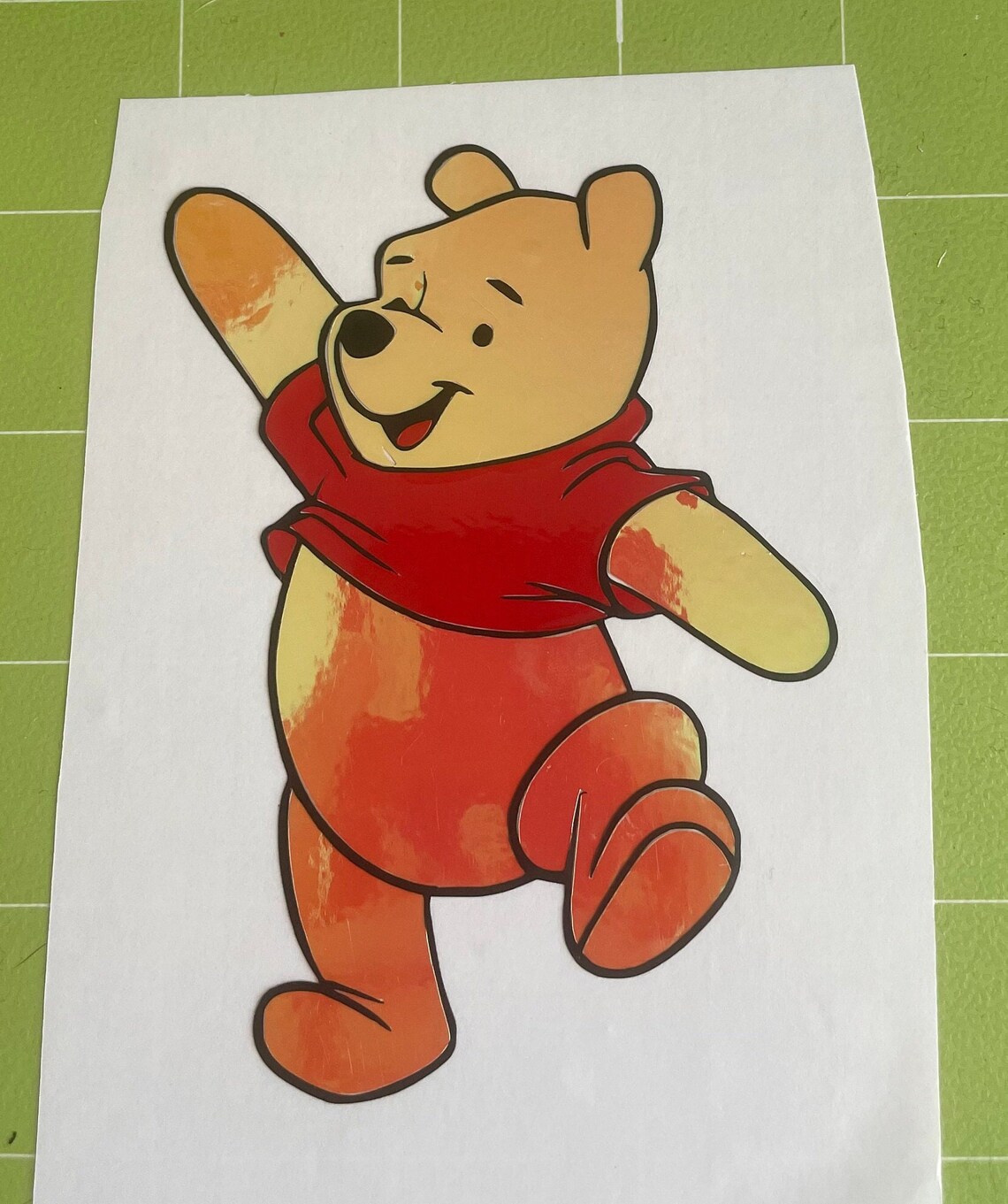Winnie the Pooh Vinyl Sticker | Etsy