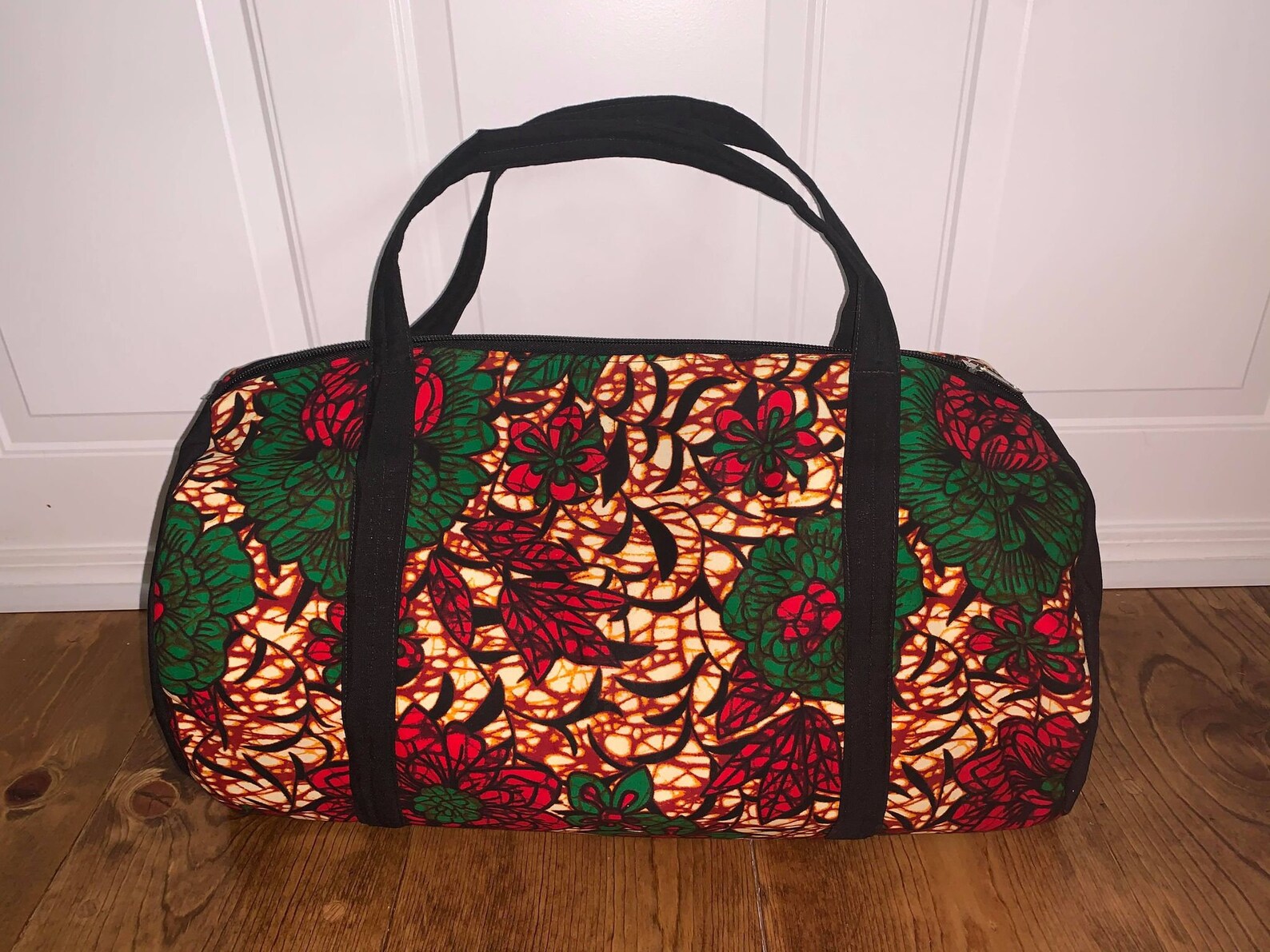Handcrafted African print travel bag Etsy