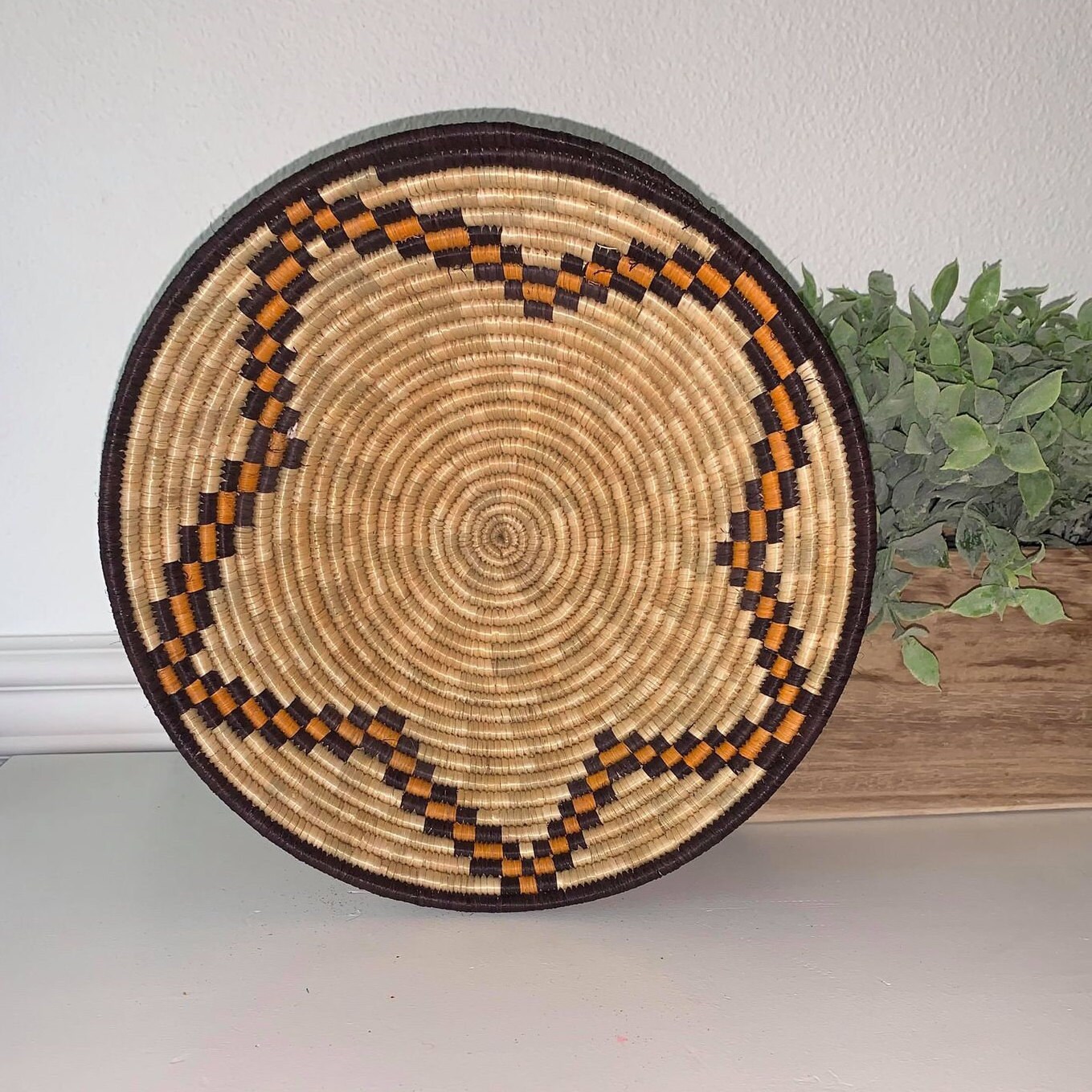 Handcrafted African basket wall basket large Etsy