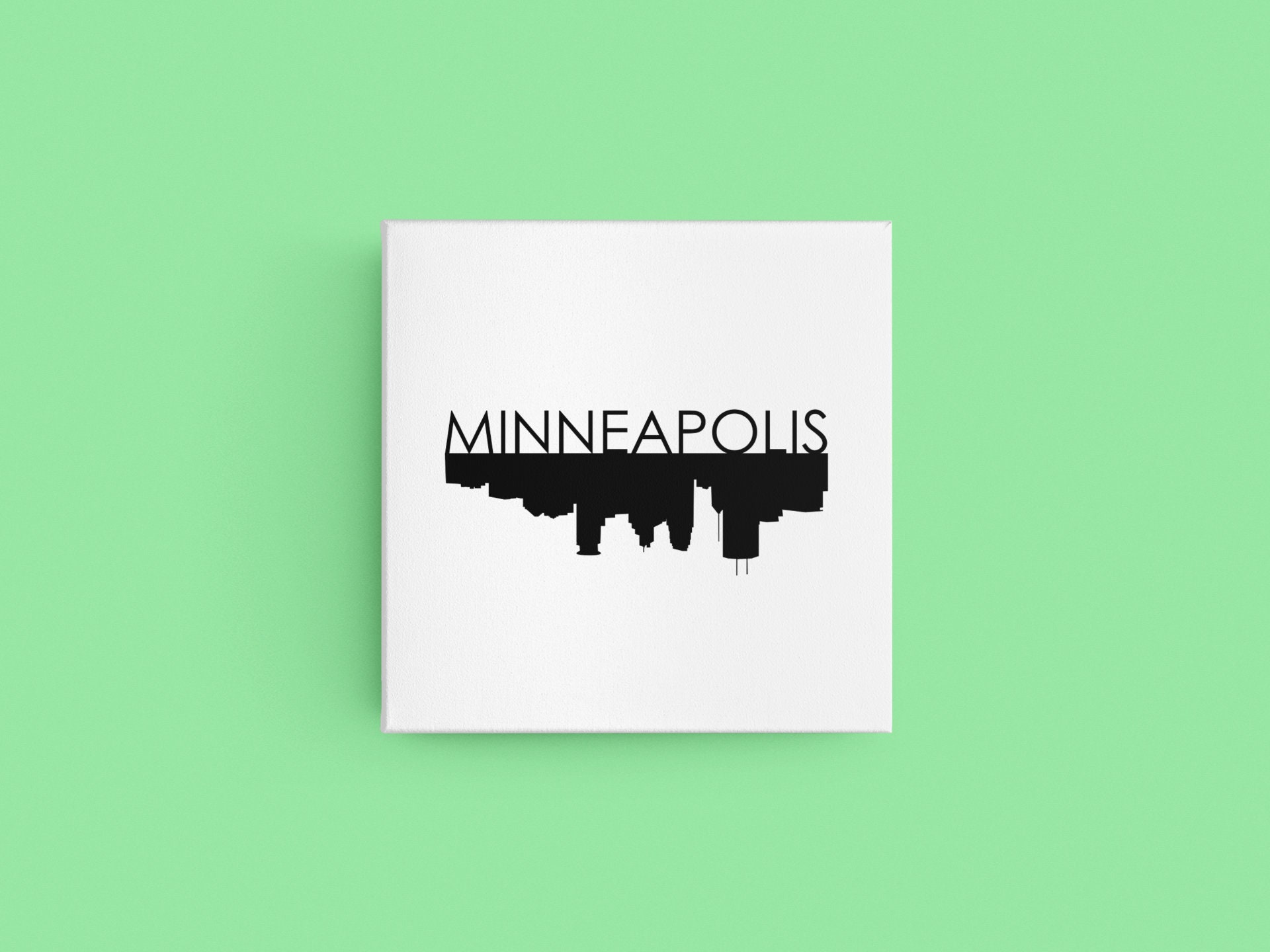 Minneapolis Skyline Poster Minnesota Wall Art and Home Decor - Etsy