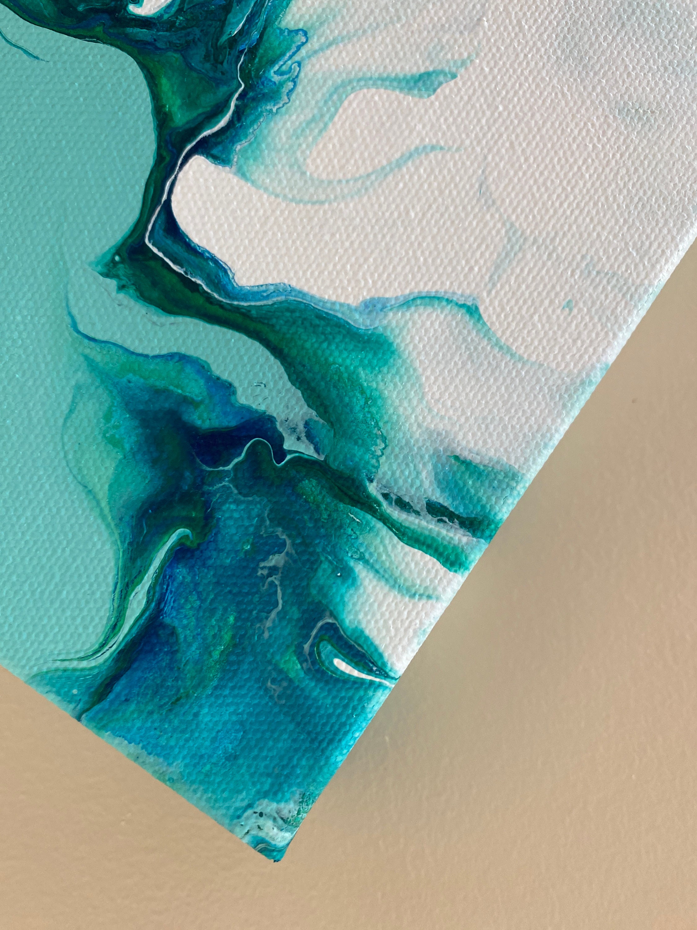 Original Dutch Pour Painting on Gallery Wrapped Deep Edge Canvas