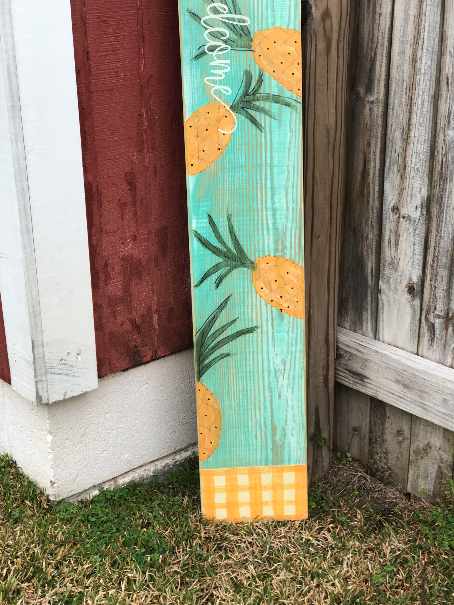 Pineapple Porch Sign 4 ft Porch Sign Pineapple Etsy