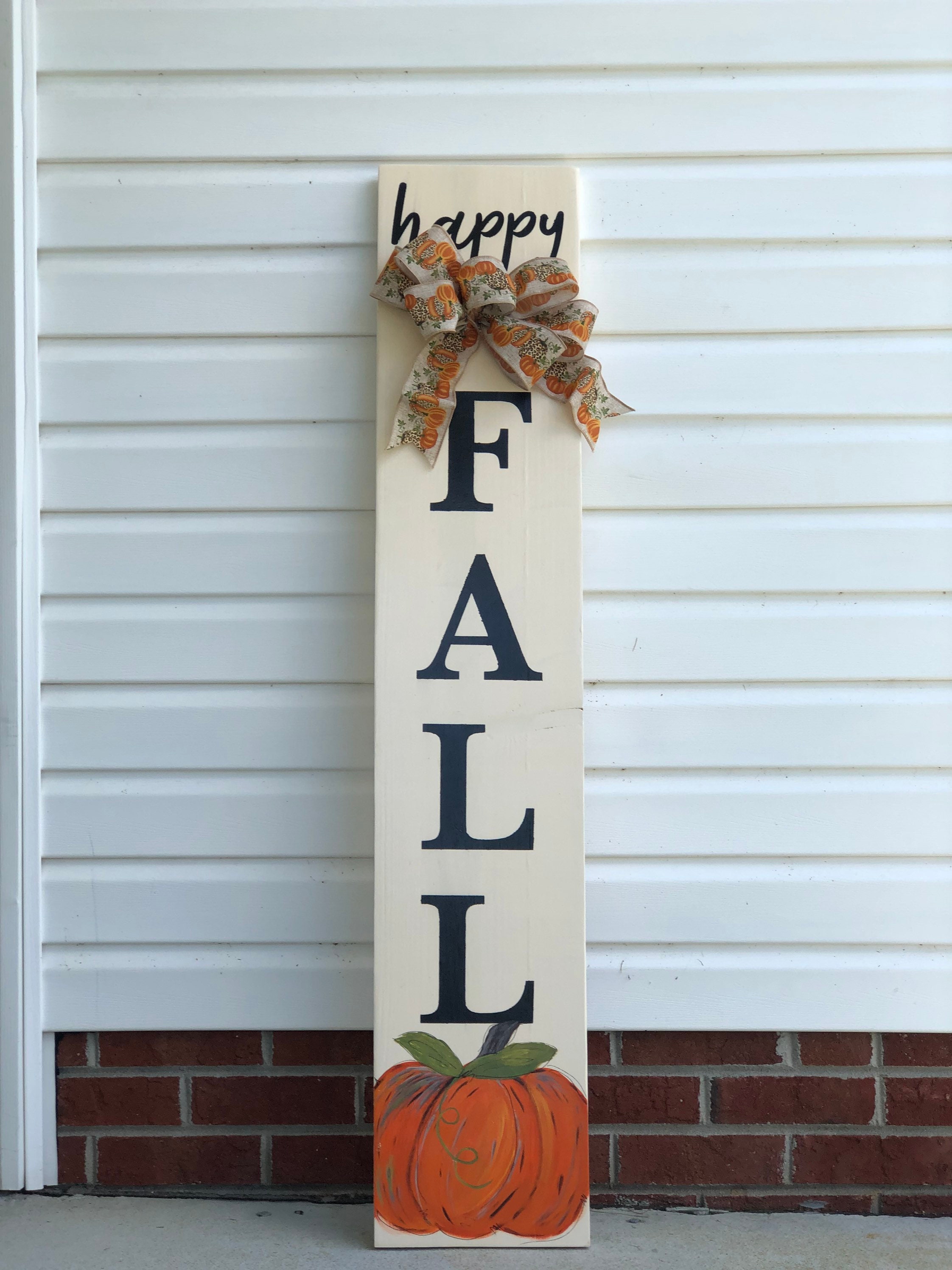 Fall Porch Sign Pumpkin Porch Sign Pumpkin Welcome Sign - Etsy