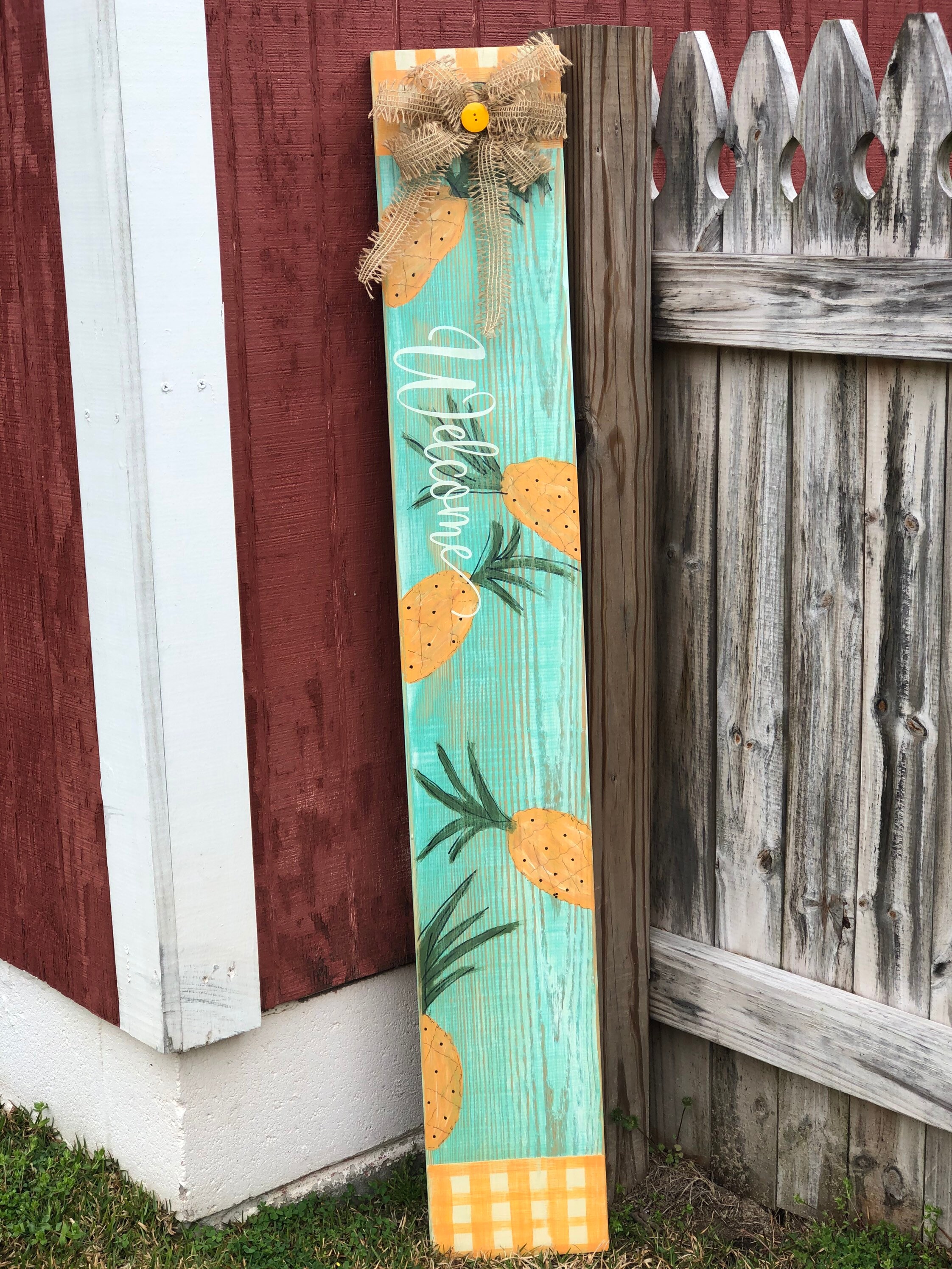 Pineapple Porch Sign 4 ft Porch Sign Pineapple Etsy