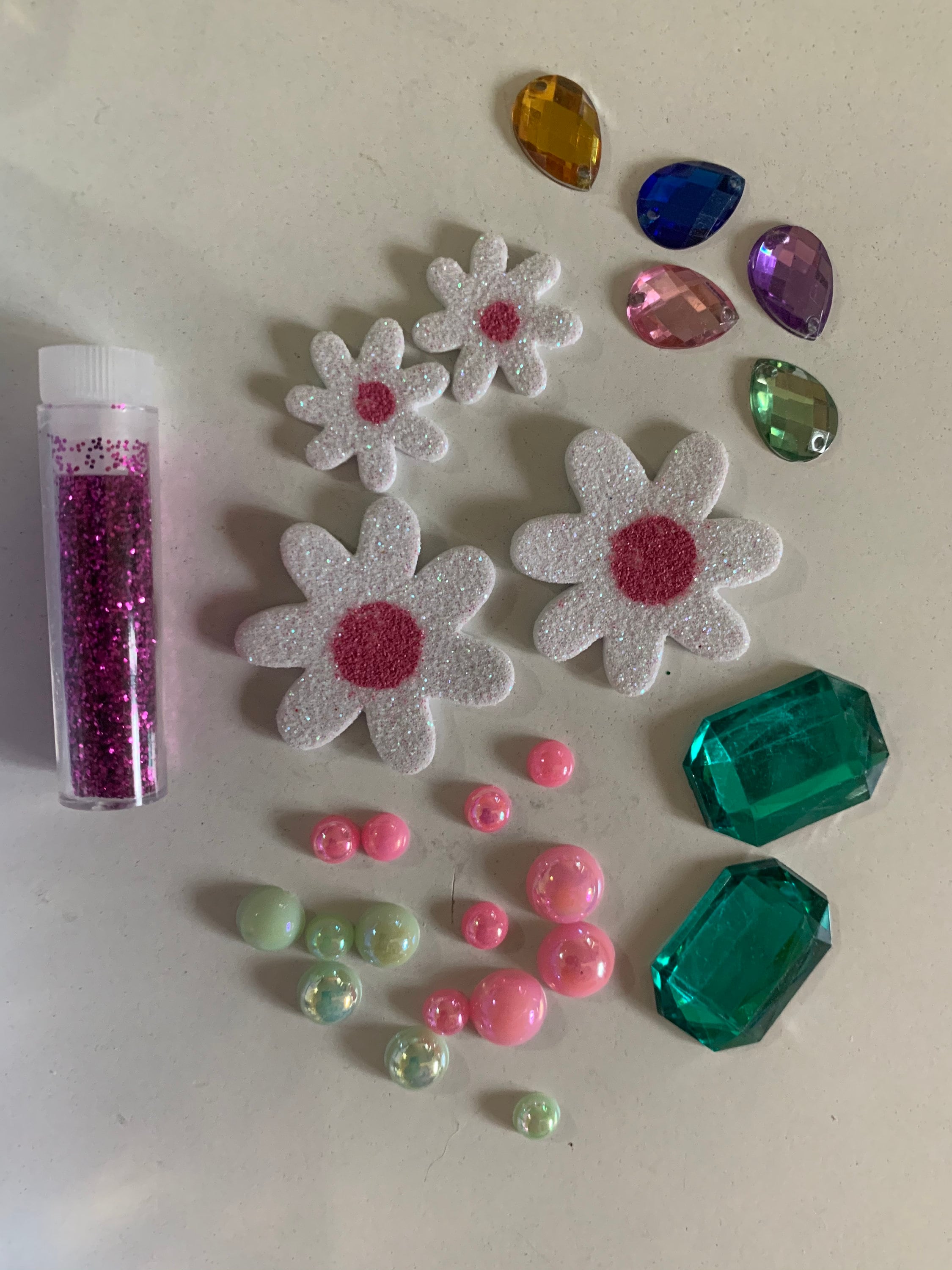 Pink Daisies DIY Bedazzling Earring Kit 1 Etsy España