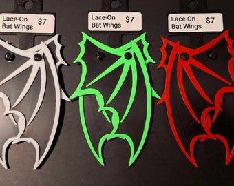 Bat Wing Lace Accessories – Gothic Shoe & Boot Add-Ons