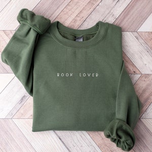 Embroidered Book Lover Sweatshirt, Bookworm sweatshirt, bookish sweatshirt, book club sweatshirt, book sweatshirt, Book Crewneck