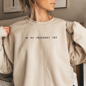 In My Pregnant Era Sweatshirt, Mom Sweatshirt, Gift for New Mom, Baby Reveal Gift, Pregnant Women Shirt, Pregnancy Announcement